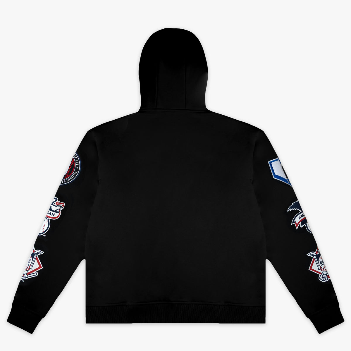 Black BL101 x MLB Established League hoodie — back view