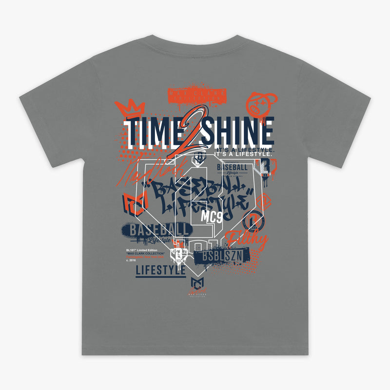 Max Clark Youth Tee - Gray
