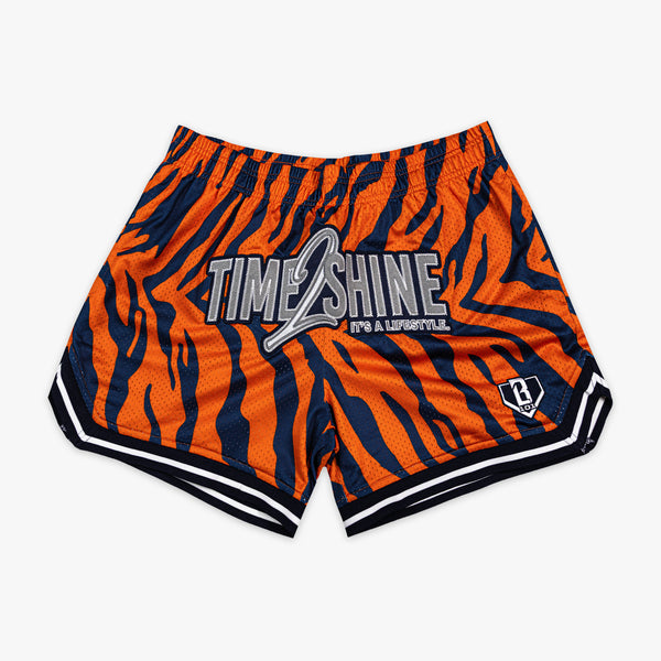 Max Clark Tiger Court Shorts - Orange - Baseball Lifestyle 101