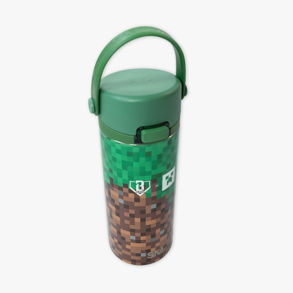 Multi-Color Mesa Sport Minecraft Grass Block water bottle — lifestyle