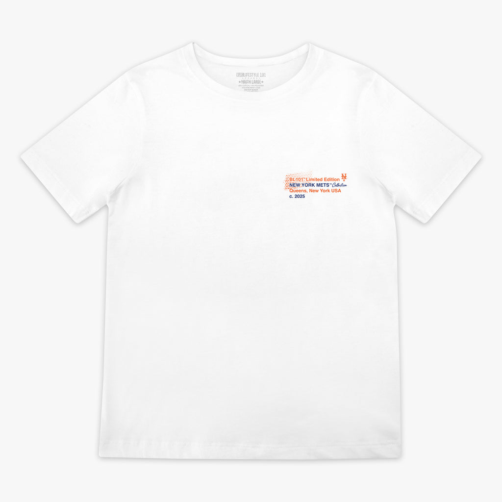 New York Mets Drip Youth Tee - White