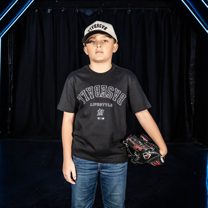 Miami Marlins Upside Down Youth Tee