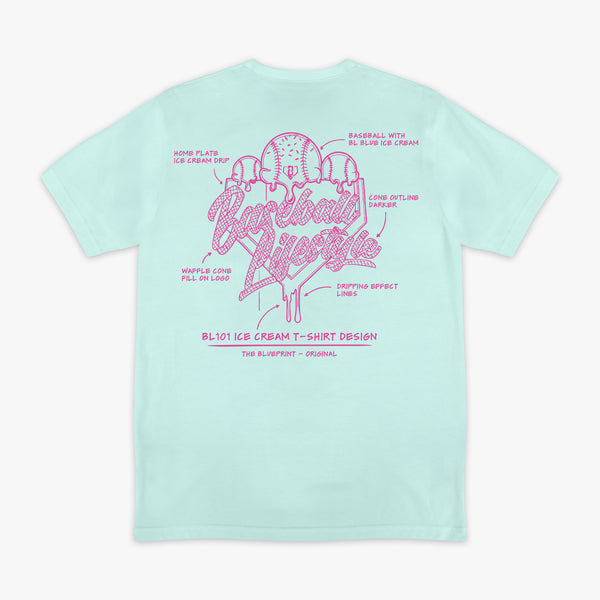OG Ice Cream Design Tee - Light Blue - Baseball Lifestyle 101