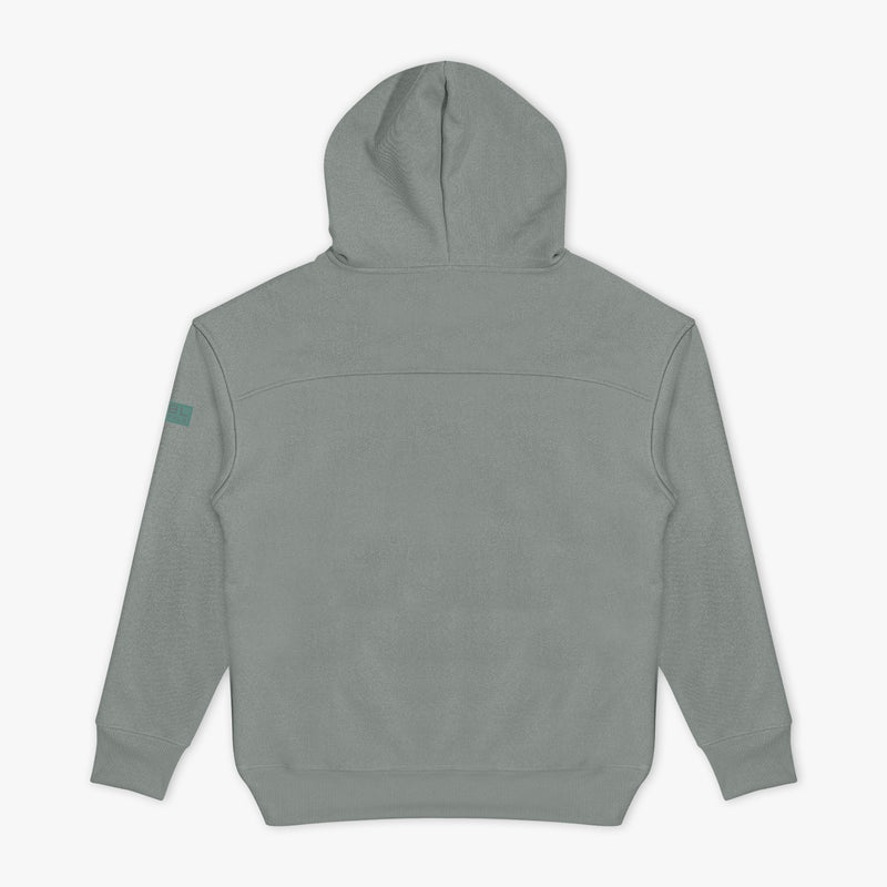 Gray Realtree Aspect Off-Field Waffle Performance Camo hoodie — back view