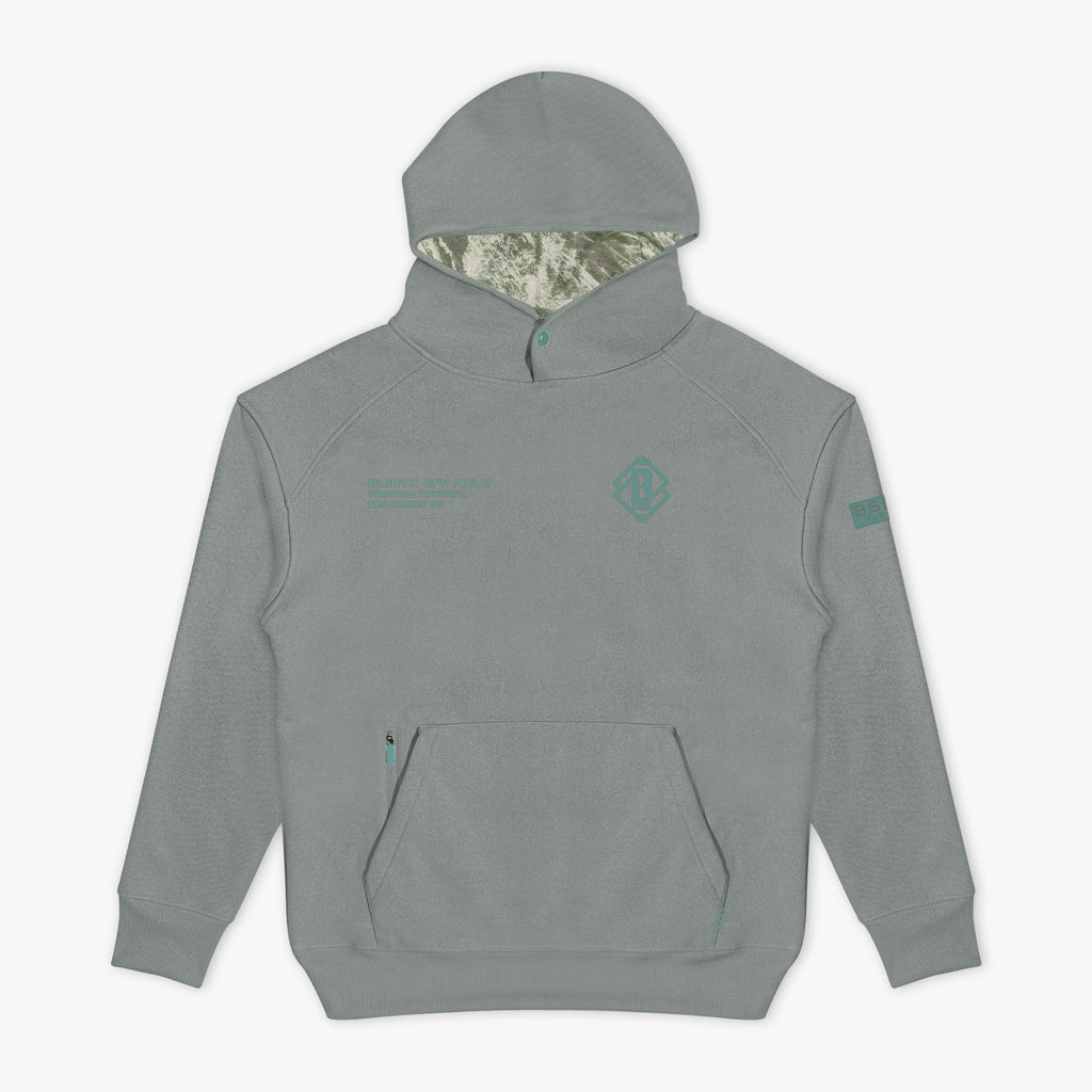 Gray Realtree Aspect Off-Field Waffle Performance Camo hoodie — front view
