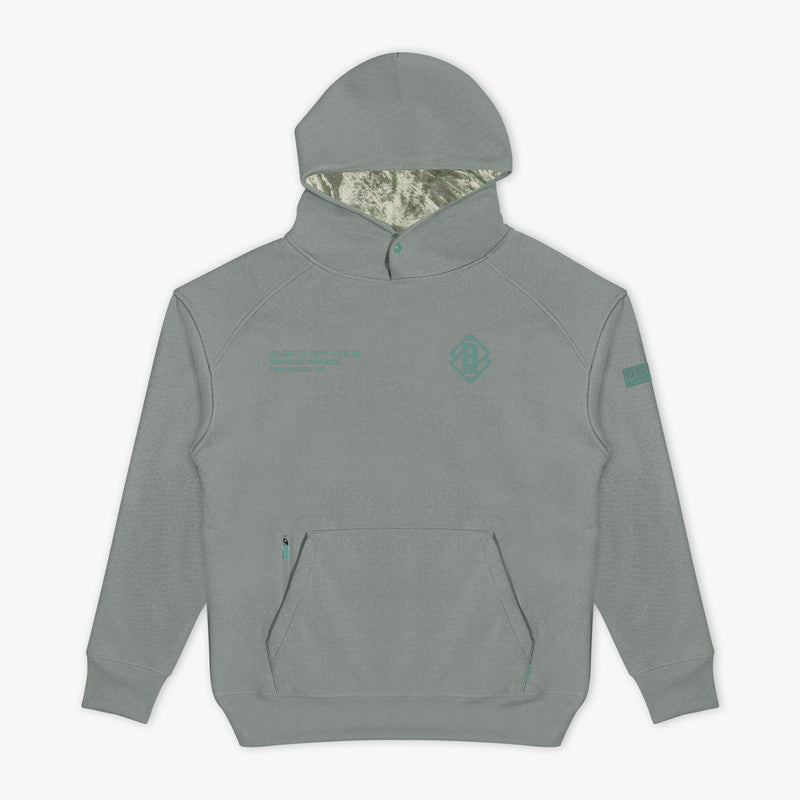 Gray Realtree Aspect Off-Field Waffle Performance Camo hoodie — front view