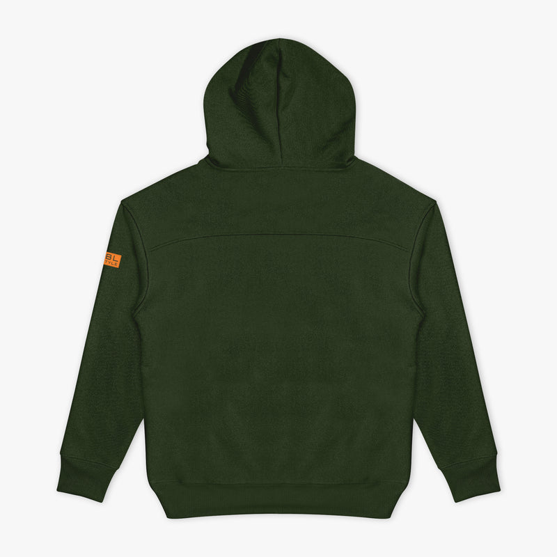 Green Realtree Legacy Off-Field Waffle Performance Camo hoodie — back view