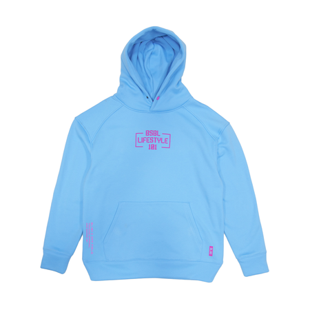 Blue cotton hoodie shop