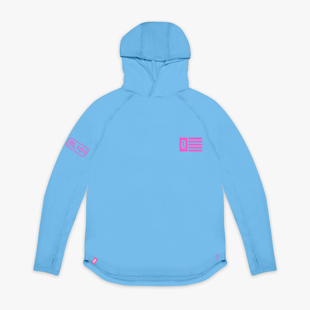 Blue Off-Field Cotton Candy Blue hoodie — front view