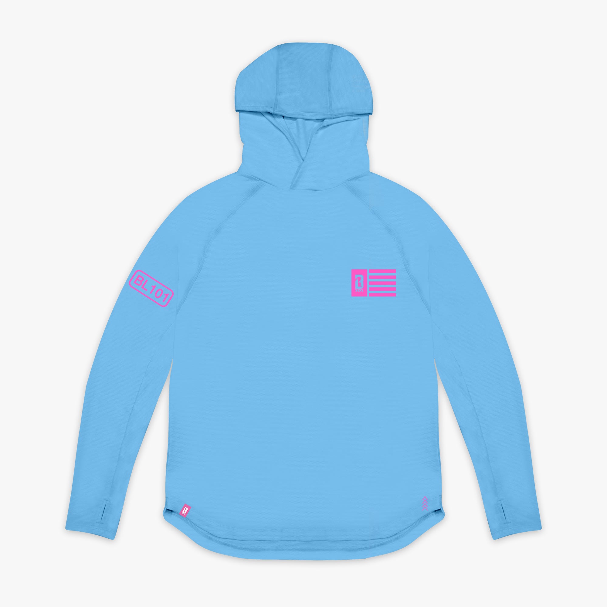 Blue Off-Field Cotton Candy Blue hoodie — front view