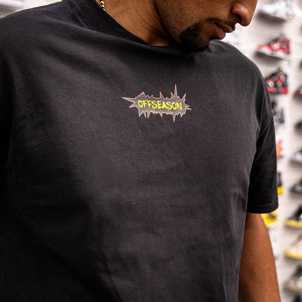 Black Offseason Warped graphic tee - front view