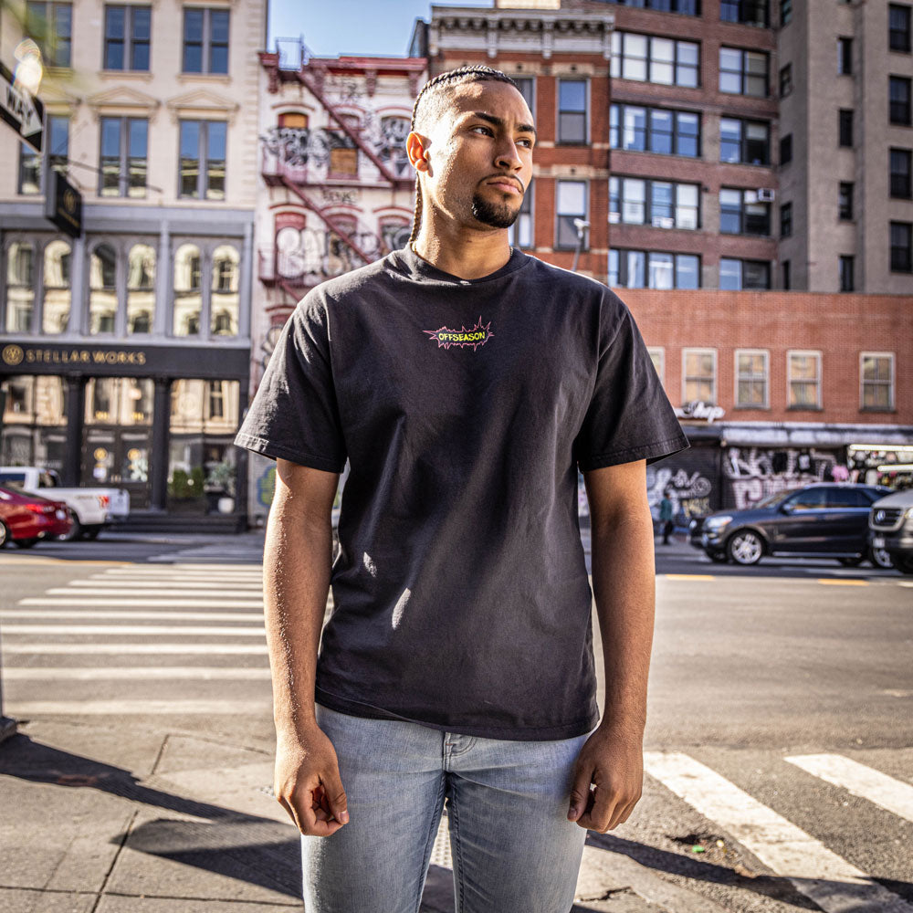 Black Offseason Warped graphic tee - front view