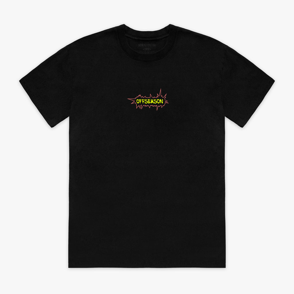 Black Offseason Warped graphic tee - front view