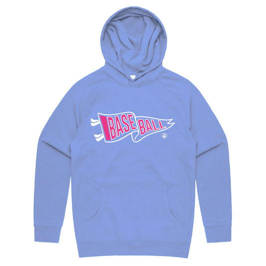 Blue Pennant hoodie, blue baseball hoodie
