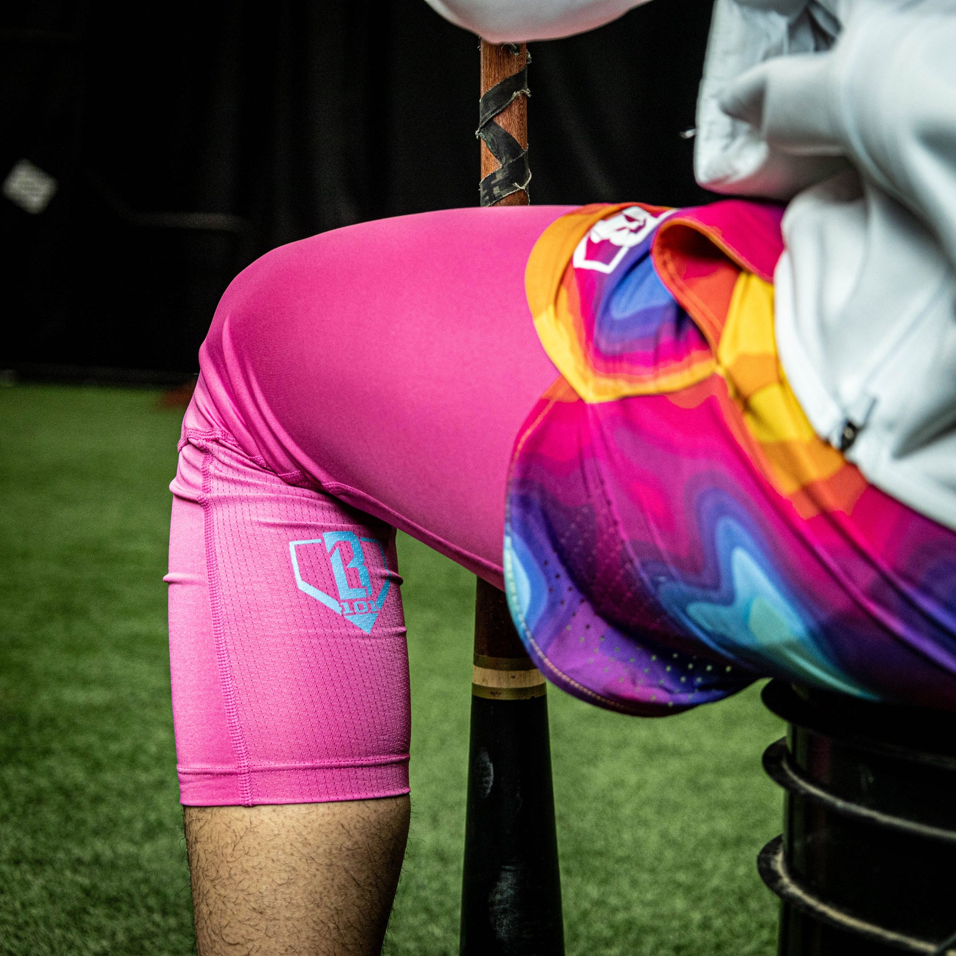 Pink leggings, compression leggings for baseball