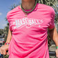 Pink baseball tee, pink baseball tshirt
