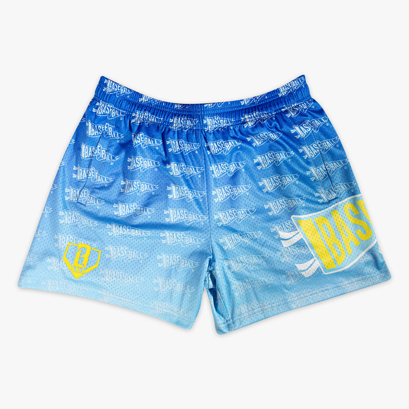 Pennant Gradient Youth Shorts - Blue