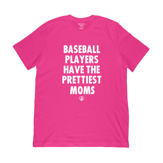 Baseball Players Have The Prettiest Moms Tee - Pink/White