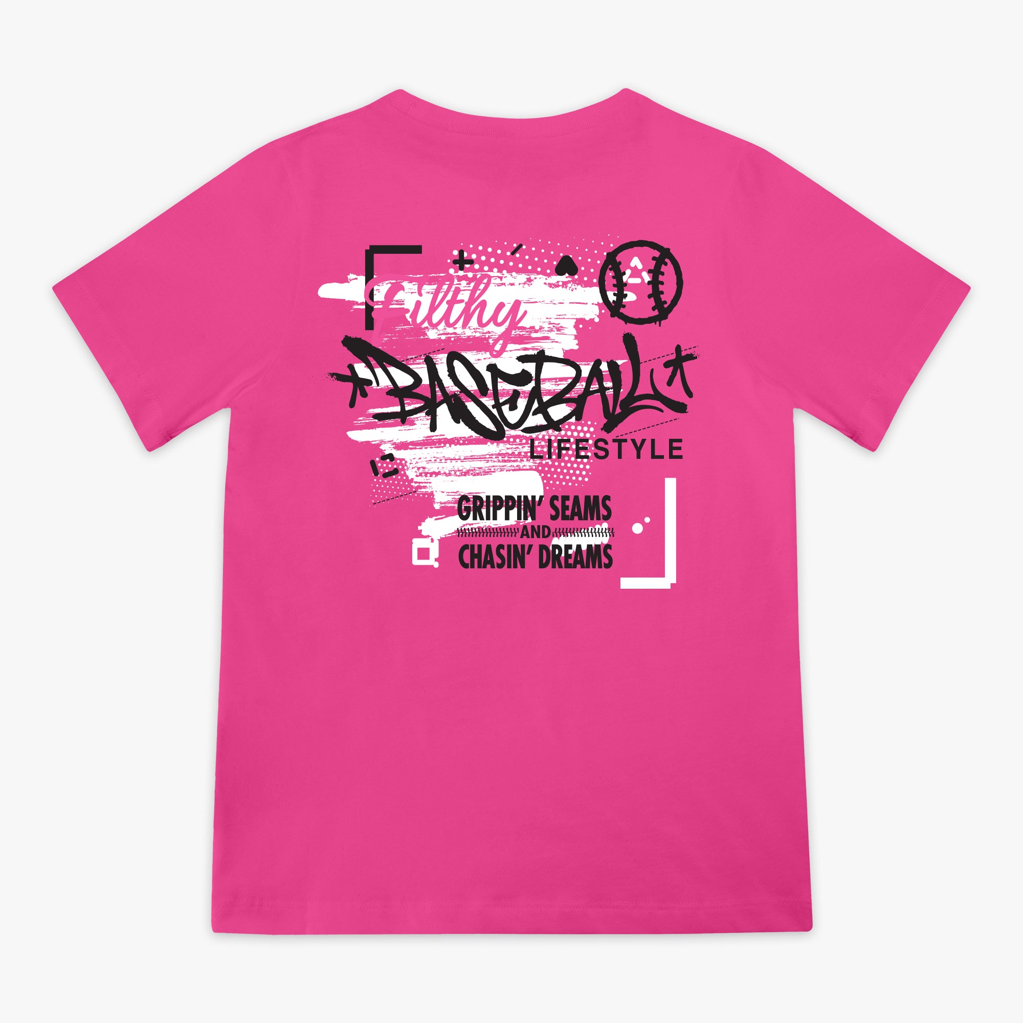 Graffiti Youth Tee - Pink - Baseball Lifestyle 101