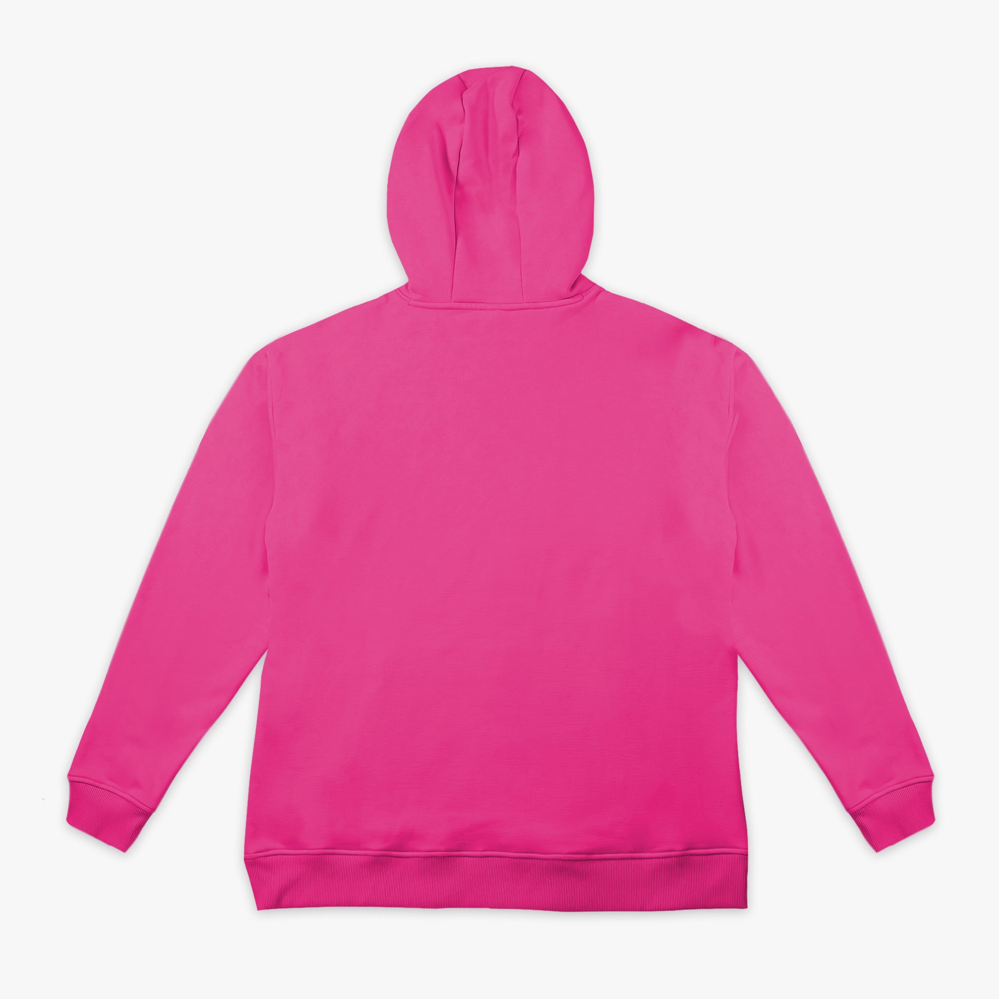 Pink hoodie on white background