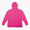 Pink hoodie on white background