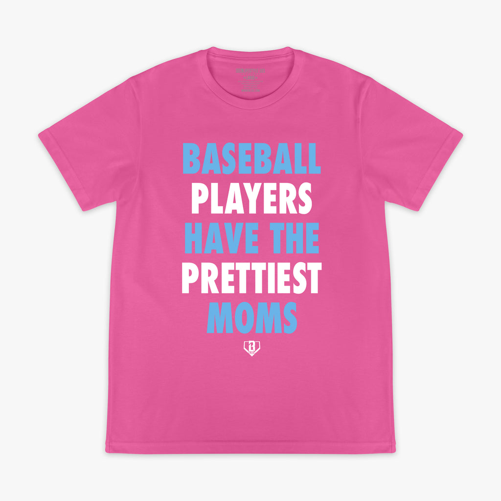 Baseball Players Have The Prettiest Moms Tee - Pink/Blue