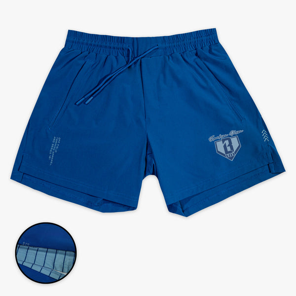 Pro Series Youth Shorts V2 With Liner - Blue Pinstripes - Baseball