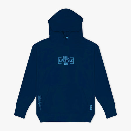 Off-Field Performance Youth Hoodie - Navy/Light Blue – Baseball