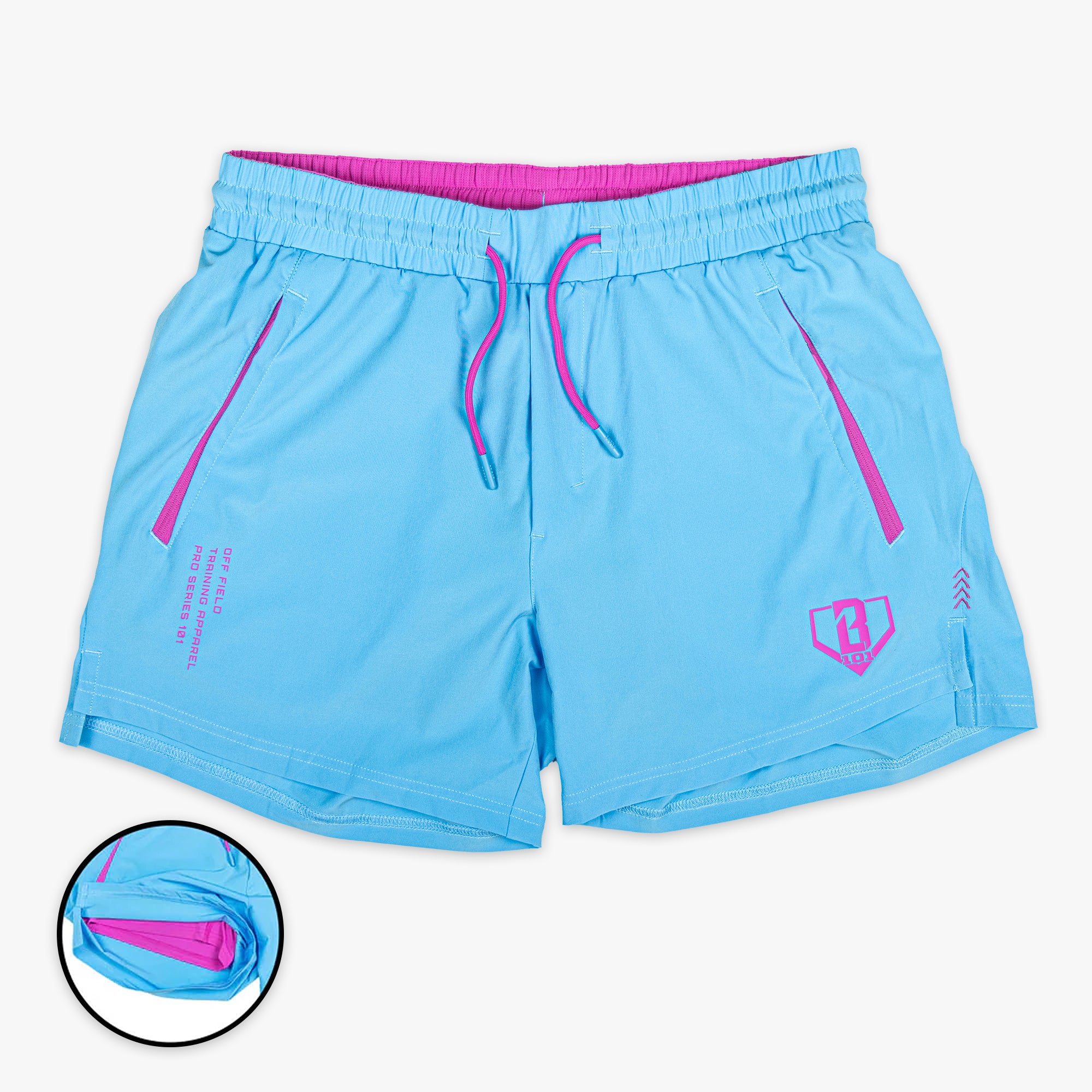 Pro Series Shorts V2 with Liner - Cotton Candy Blue