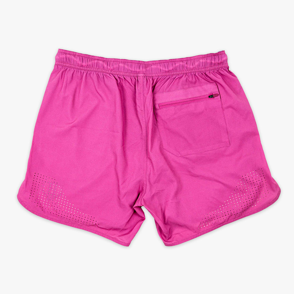 Pink Pro Series with Liner shorts — back view