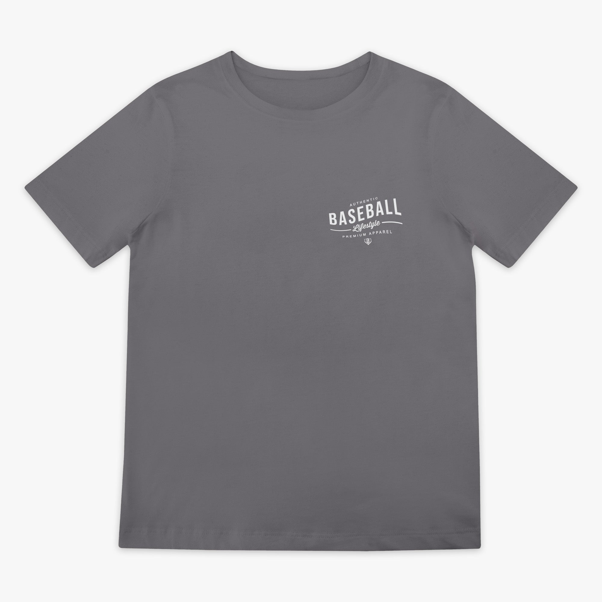 BSBL Wave Youth Tee - Cool Gray - Baseball Lifestyle 101