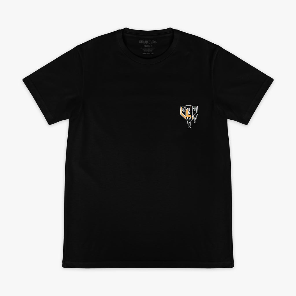 Black Ice Cream Midnight Sundae graphic tee — front view