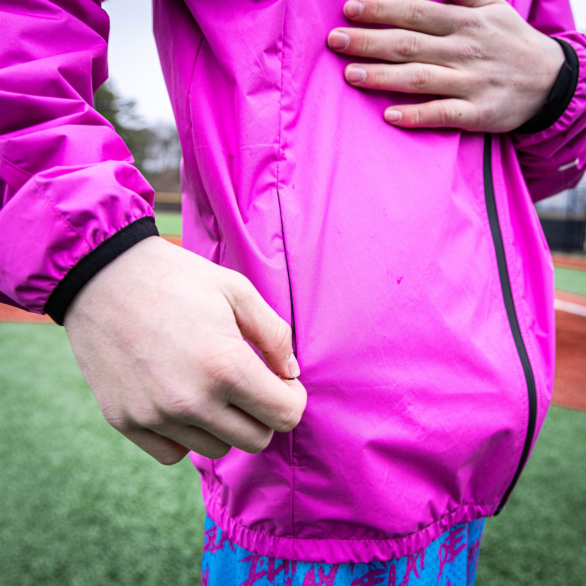 Rain Delay Youth Jacket - Cotton Candy Pink