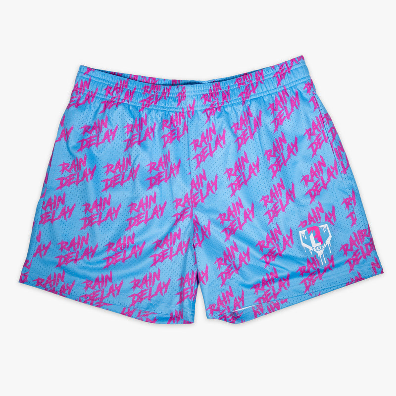 Rain Delay Youth Shorts - Cotton Candy