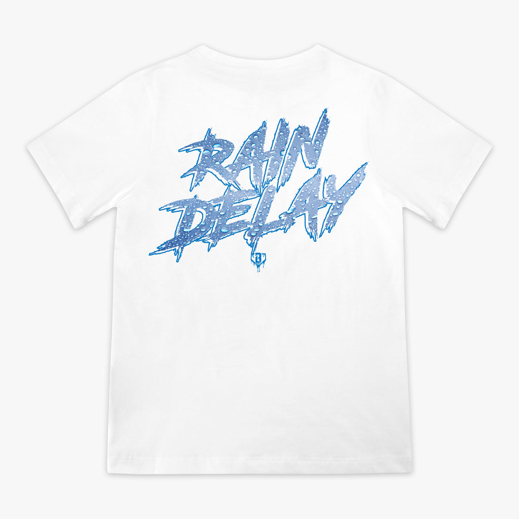 Rain Delay Youth Tee - White