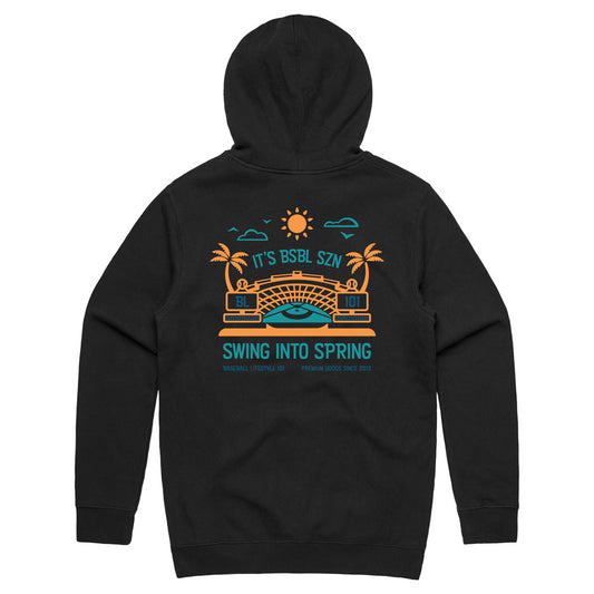 Swing into Spring Youth Hoodie - Black