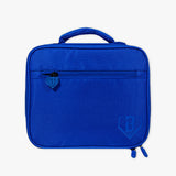 Adult model wearing blue lunch box with "SZN 2" design