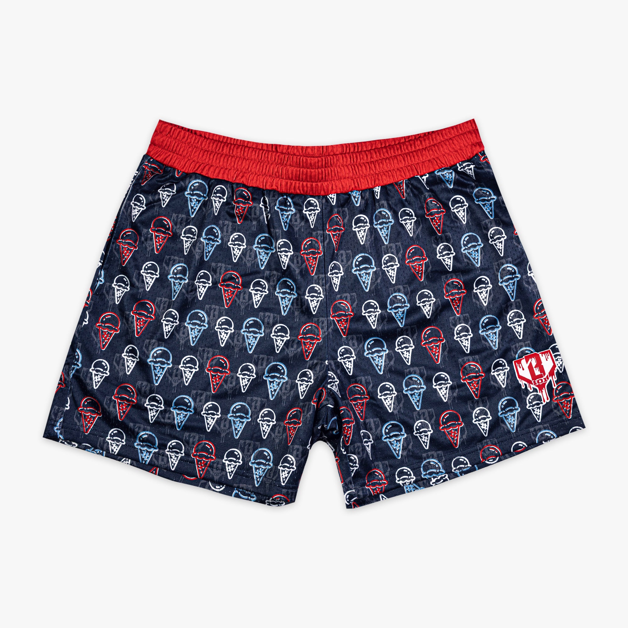 Scoops Ice Cream Youth Shorts - Navy - Baseball Lifestyle 101