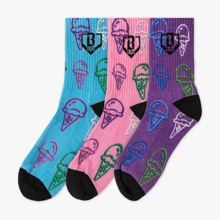 新品 ballaholic socks 6足＆タンクトップ＆ステッカー Scoops Performance Socks - Galaxy 3-Pack - Baseball Lifestyle 101