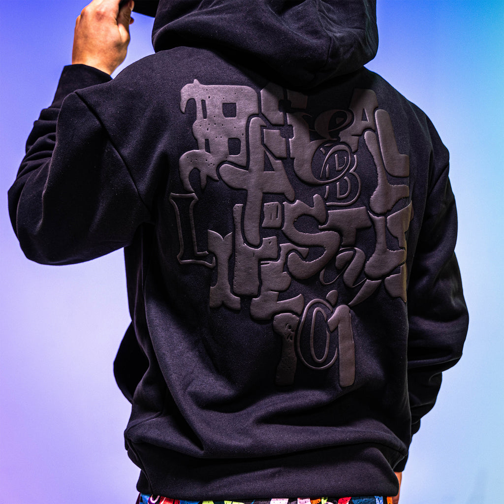 Scrambled Youth Hoodie - Blackout