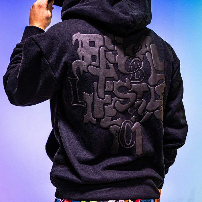 Scrambled Youth Hoodie - Blackout