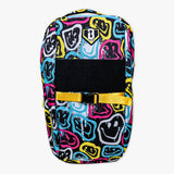 Multi-Color backpack with "Smiley Slugger SZN 2" design — back view