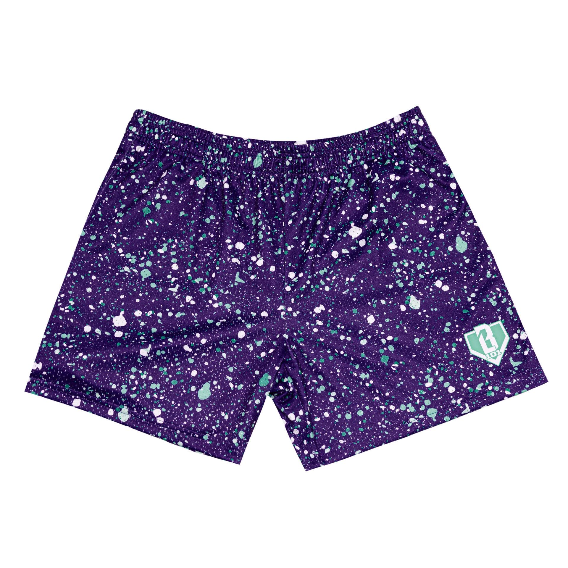 Splatter Shorts - Purple - Baseball Lifestyle 101