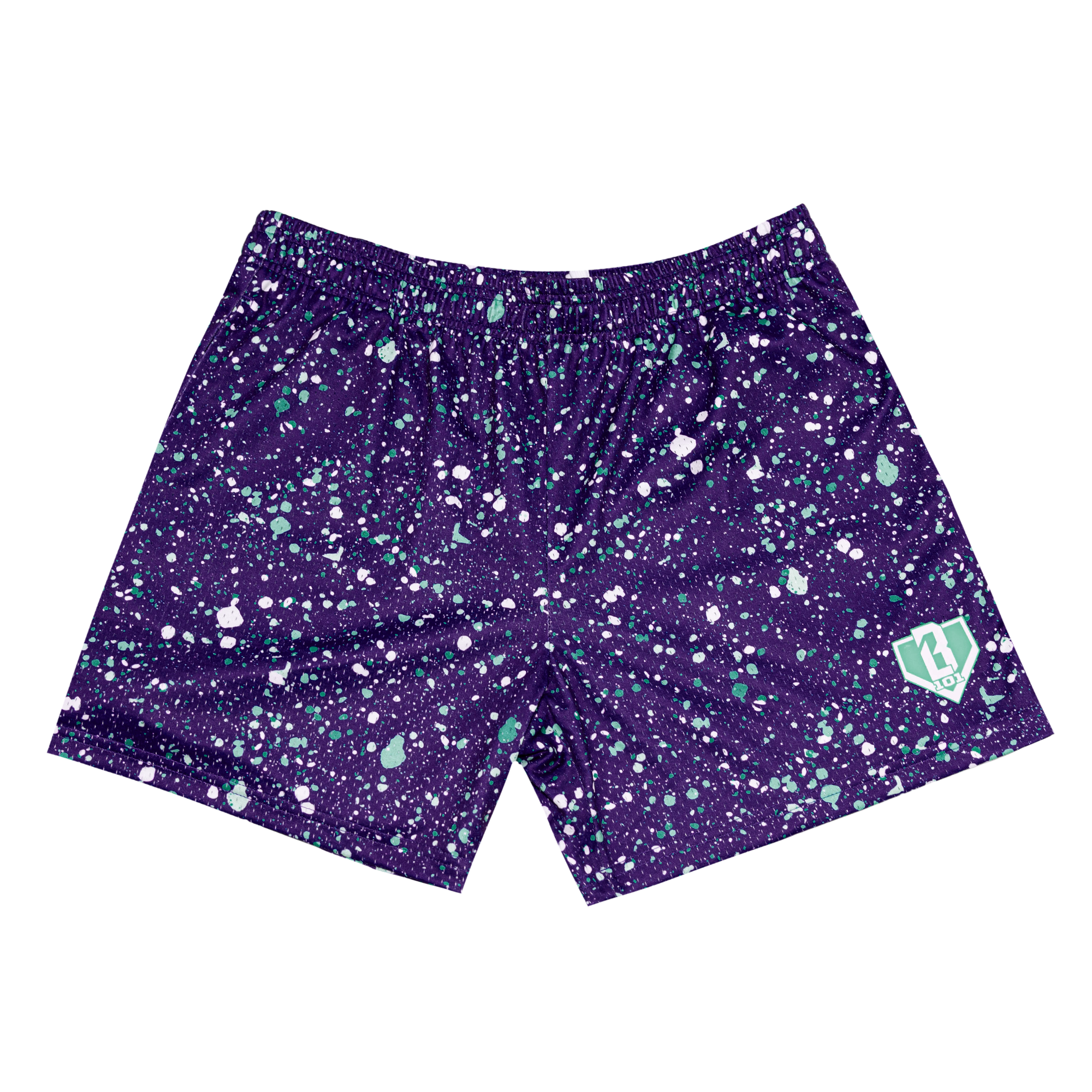Splatter Shorts - Purple
