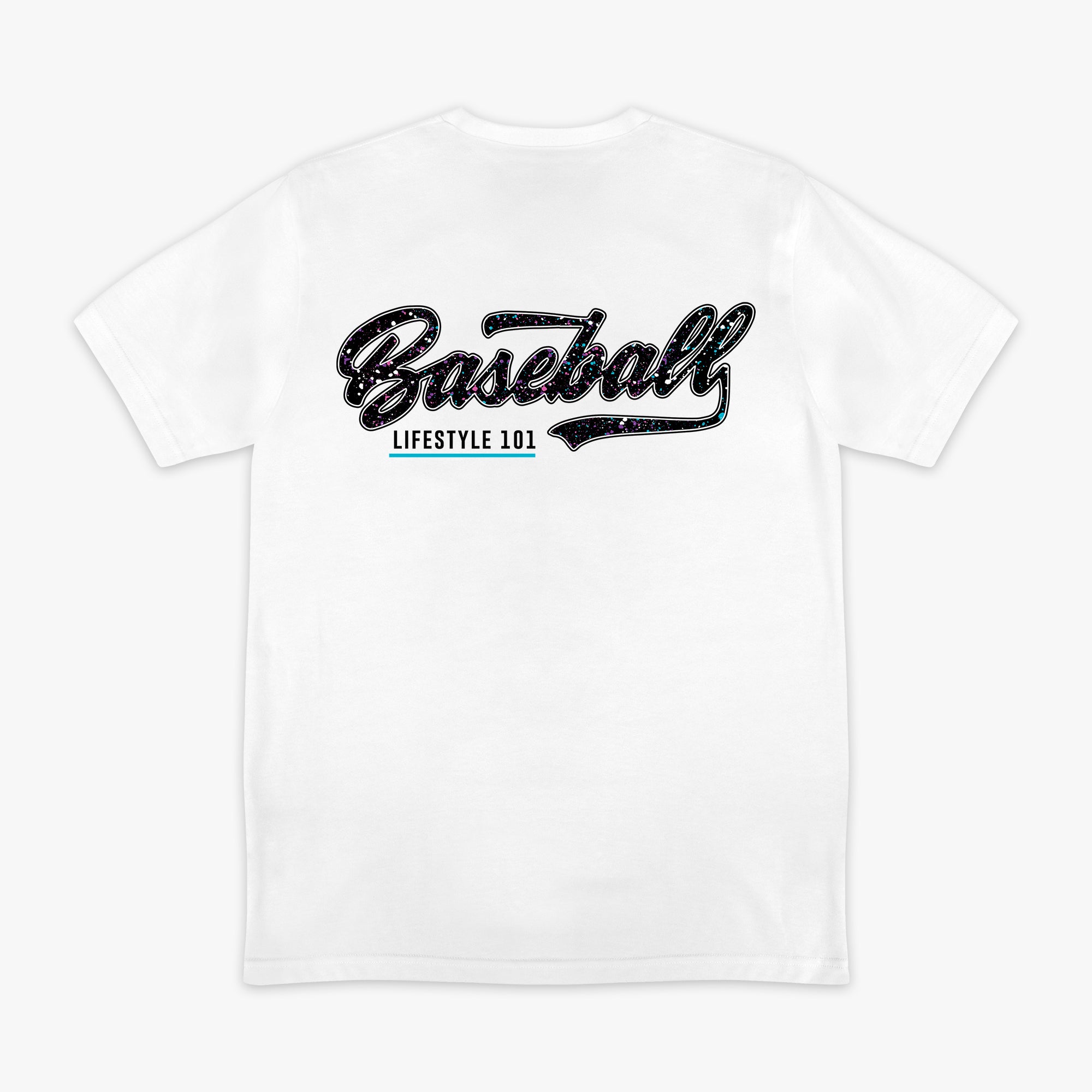 Splatter Tee - White/Galaxy