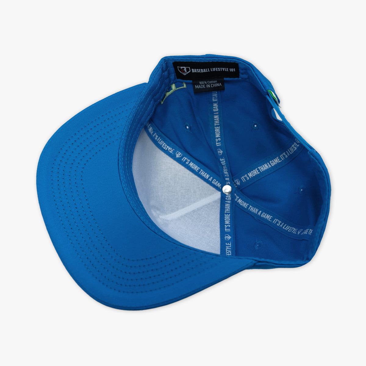 Blue hat with "Spooky SZN Drip" design
