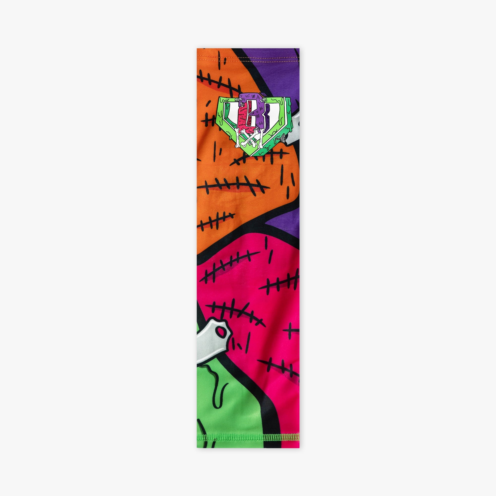 Multi-Color armsleeve with "Stitched For The Show" design