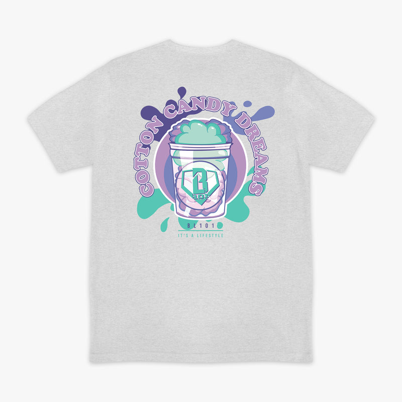 Sweet Spot Galaxy Grape graphic tee — back view