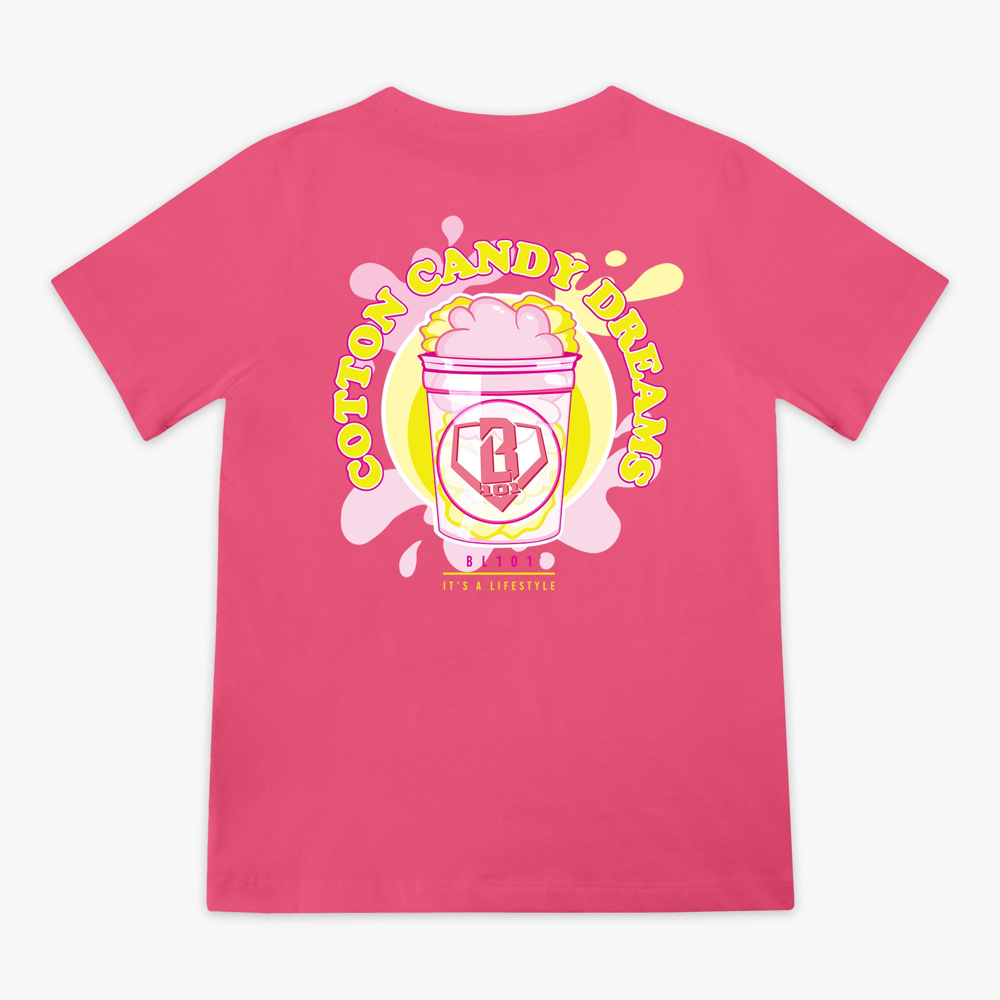 Sweet Spot Pink Lemonade youth graphic tee — back view