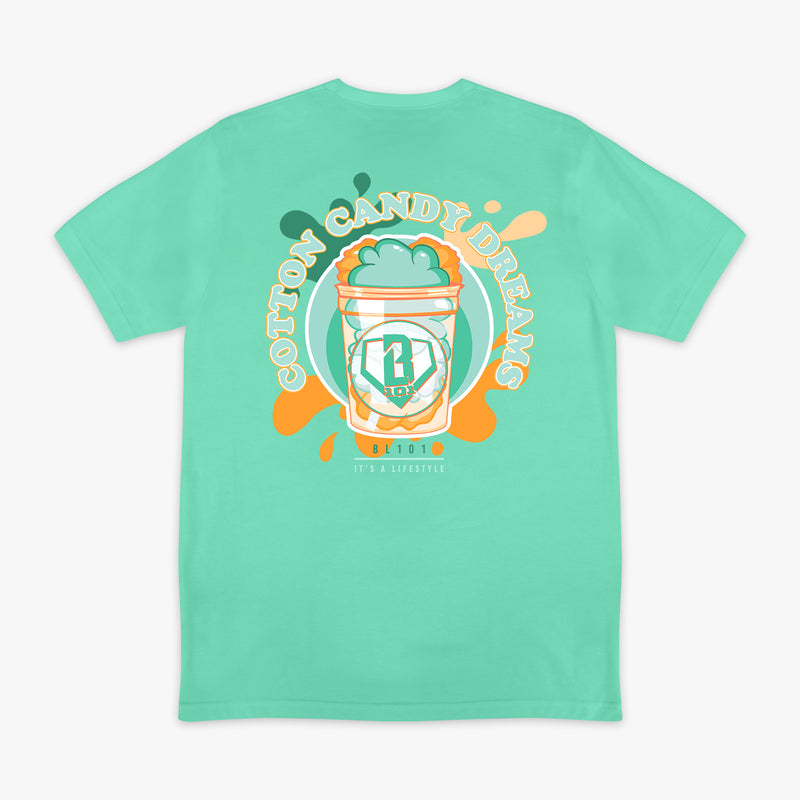 Sweet Spot Tangerine Freeze graphic tee — back view
